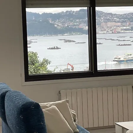 Apartament Mirador Puerto Nautico, Con Parking Gratis, Moaña Zewnętrze zdjęcie