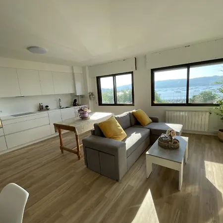 Apartament Mirador Puerto Nautico, Con Parking Gratis, Moaña Zewnętrze zdjęcie
