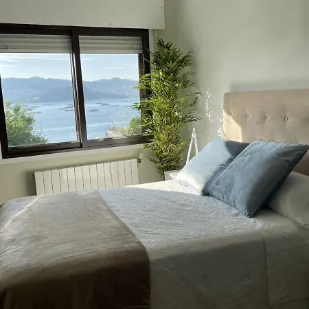 Apartament Mirador Puerto Nautico, Con Parking Gratis, Moaña Zewnętrze zdjęcie